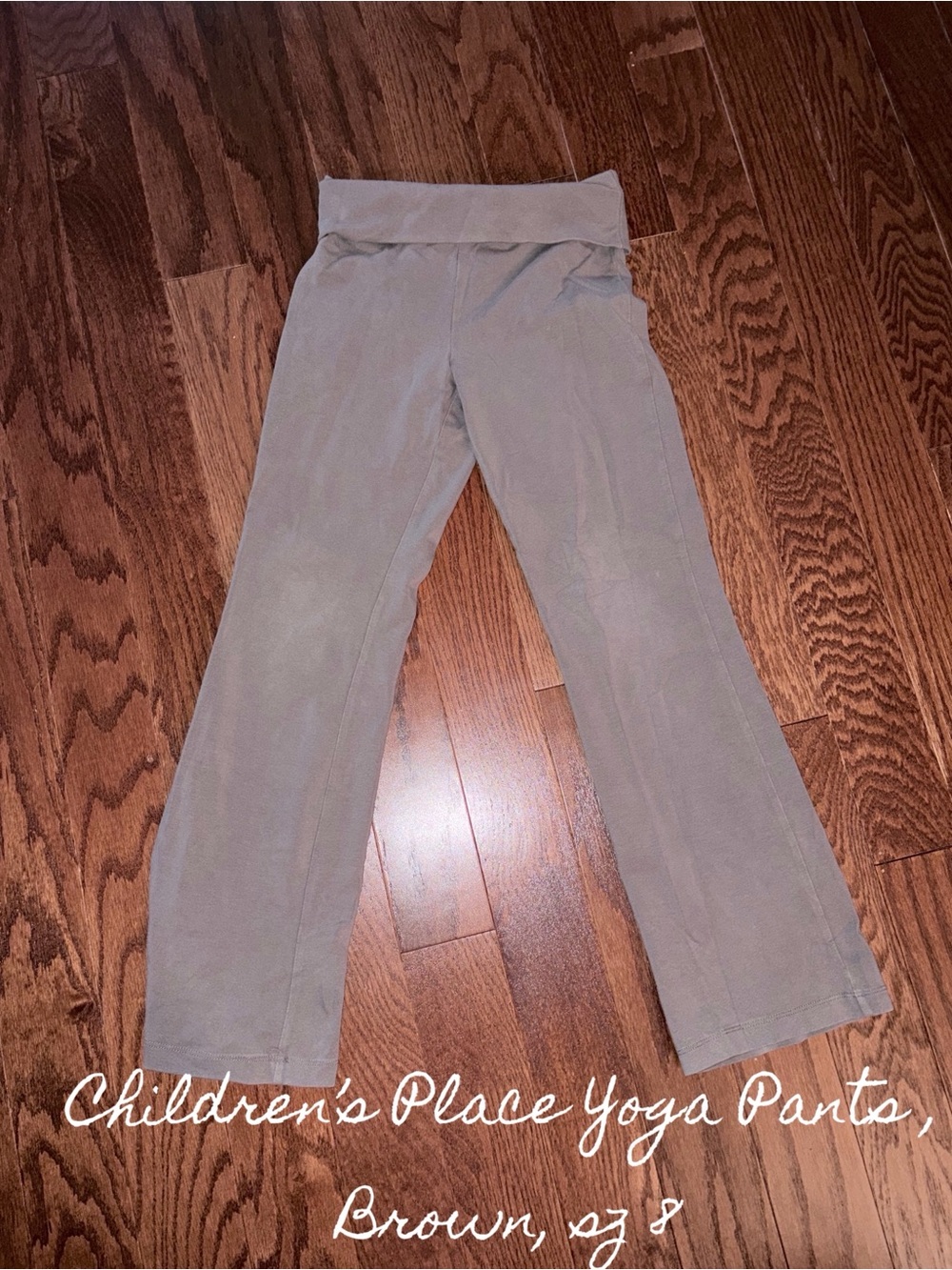 The Children’s Place Brown yoga Fold-Over Waist Sz 8
